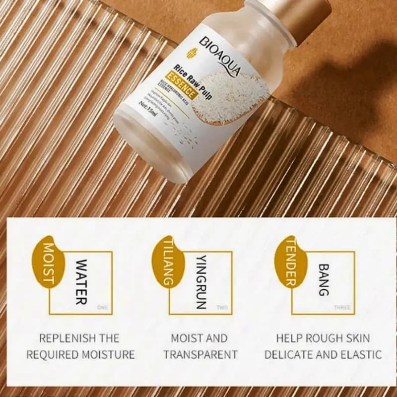 BIOAQUA Hyaluronic Acid Rice Raw Pulp Essence Face Serum 15ml