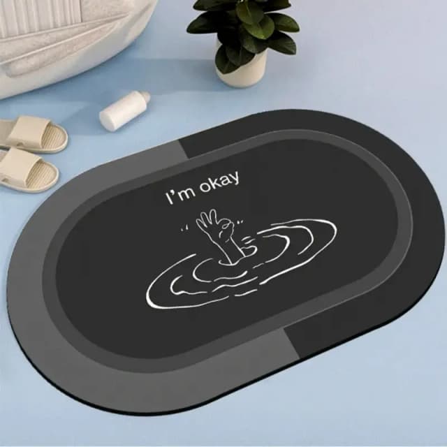 Bathroom Mat water absorbent and non slippery carpet for safe shower
