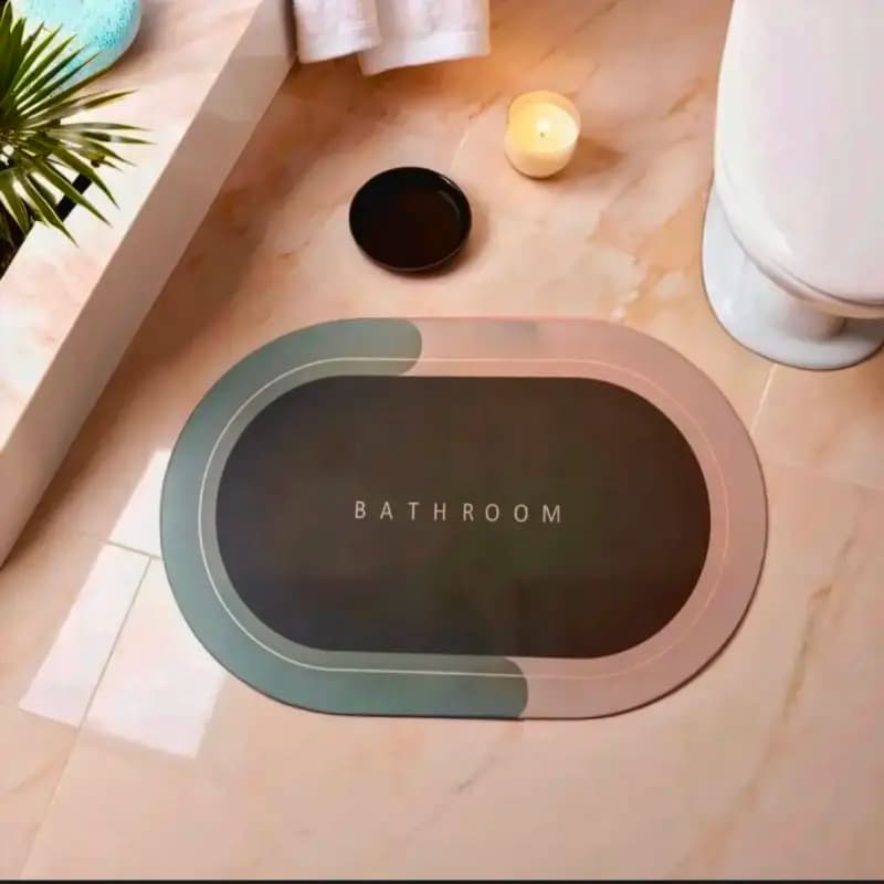 Bathroom Mat water absorbent and non slippery carpet for safe shower