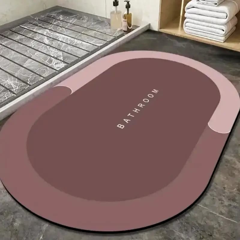 Bathroom Mat water absorbent and non slippery carpet for safe shower